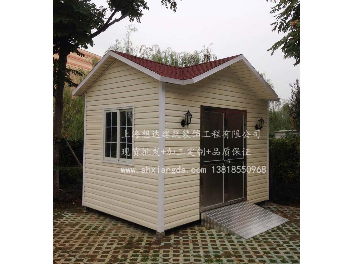 單項垃圾房001\可放小區環衛垃圾桶